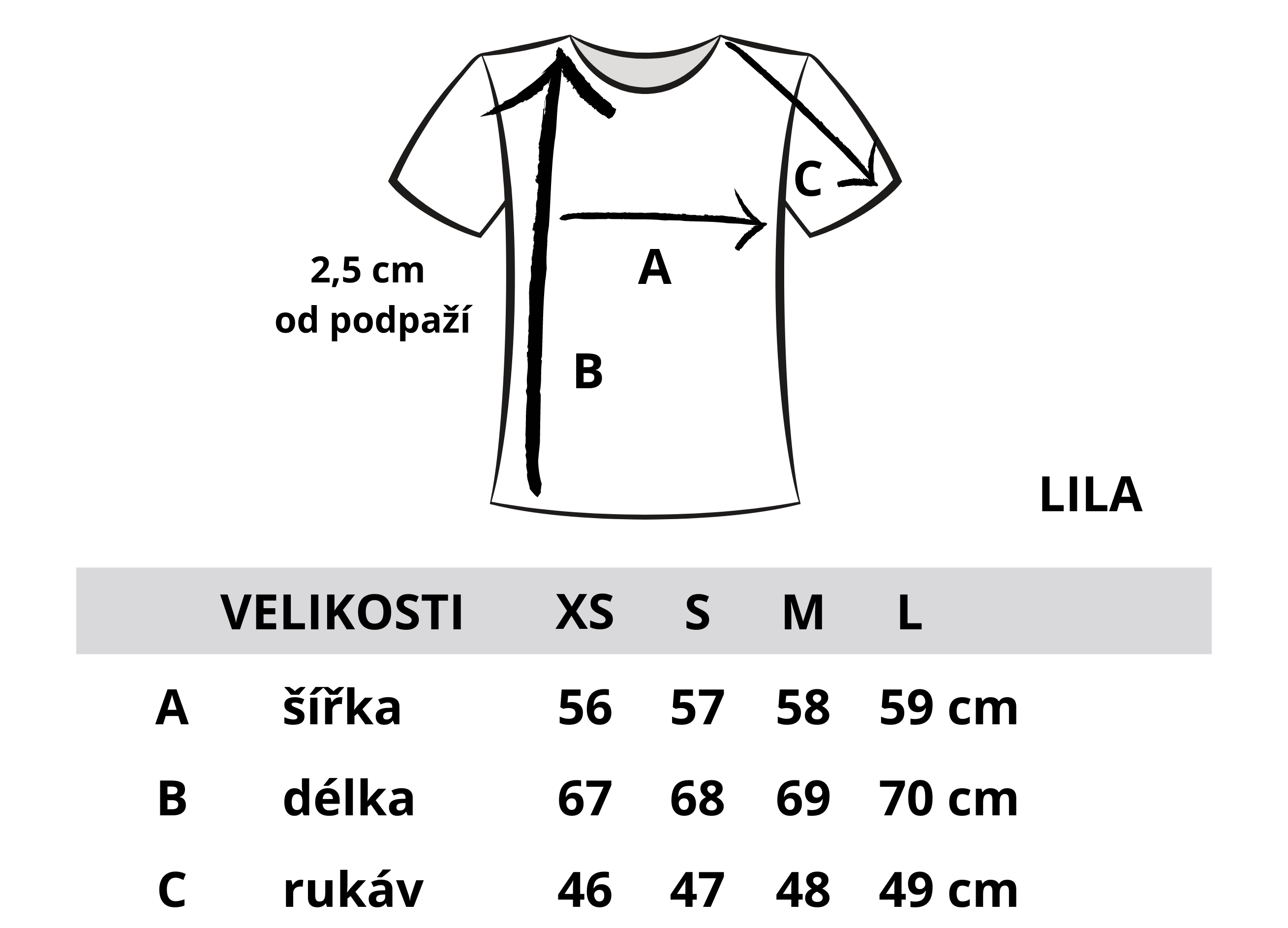 tričko Lila nové